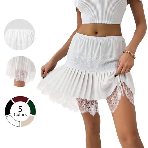 Chicovar Summer Lace Mini Slip Skirt! Must-Have for Trendsetters, Music Festival Outfit, Lace Skirt, GrungeStyle, Westernfashion,Summervibes