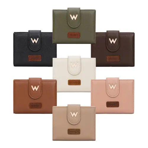 Wrangler Small Wallet for Women RFID Blocking Wallet Womens with a ID Window