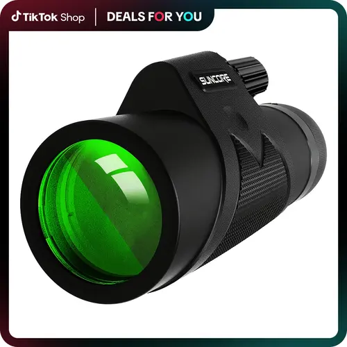 Summerwins 10x42 Powerful Portable Outdoor Monocular Telescope for Adults - BAK4 Prism, Fully Multi-Coated FMC Lens, Wide Angle, Smartphone Adapter, Tripod - Telescopic Tool for Hiking, Wildlife Viewing