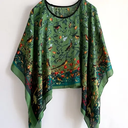 Women's Floral Print Scarf, Soft Lightweight Shawl for All Seasons, Fashion Shawl Wrap, Fashion Accessories for Women & Girls