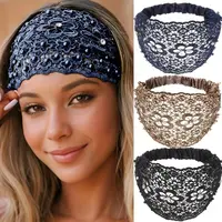 Cubidupi 3PCS Boho Crystal & Pearl Wide Headbands for Women, Embellished Statement Hair Accessories for Wedding Guest, Vacation, Party & Everyday Styling