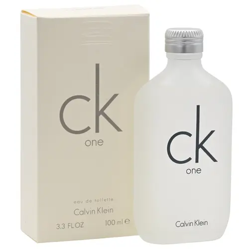 Calvin Klein CK 1 Unisex Aerosol Eau de Toilette Spray - 3.4 fl oz Bottle, Daily Daytime Wear, Fresh Papaya, Pineapple, Jasmine Base, Green Tea Notes, Aromatic Cologne, Citrus Floral Fragrance, Floral Fruity Scent, Clean Sunny Scent, Amber Warm Finish