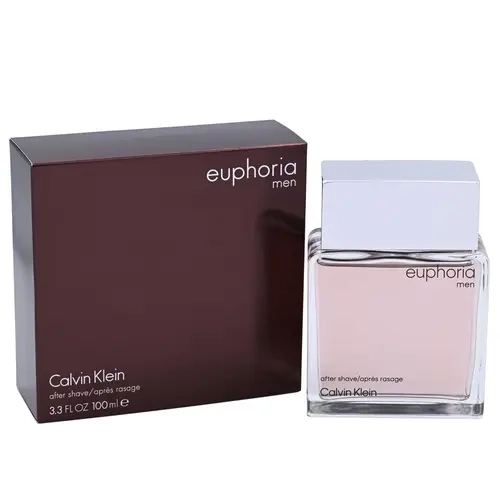Calvin Klein EUPHORIA Men's After Shave Aerosol Spray - 3.4 fl oz, Cool Spice Woody Fragrance, Cedarwood Amber Musk Blend, Alcohol Base, Ginger Pepper Hit, Herbal Skin Soothing Post-Care, New in Box, Men's Gift