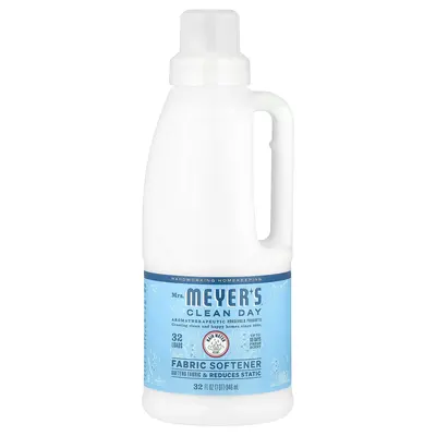 Mrs. Meyers Clean Day Fabric Softener, Rain Water, 32 fl oz (946 ml)