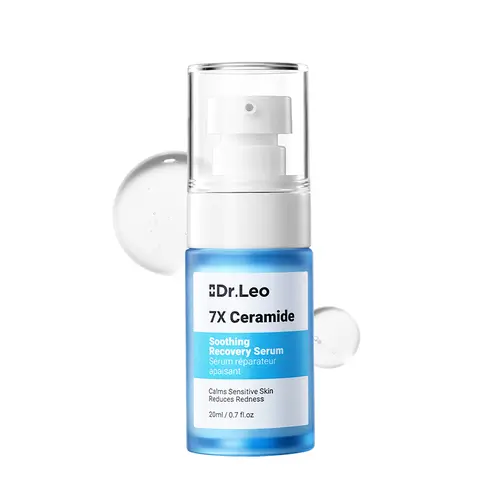 Dr.Leo 7X Ceramide Soothing Serum - 20 ml, 7x Ceramide Seal, B5 Hydration Boost, for Sensitive Skin, Rapid Redness & Itch Relief, Barrier Repair, Lightweight Absorbent, Inflammatory Suppressant, Even Skin Tone, Full Glow (Skincare Serums & Essences)