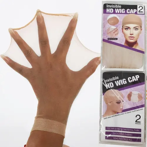 HD Wig Cap for Women Invisible Ultra-thin Stretchy Stocking Caps for Black Women  Invisible and Sheer Breathable Ultra-thin Stretchy Stocking Caps for Lace Front Wigs