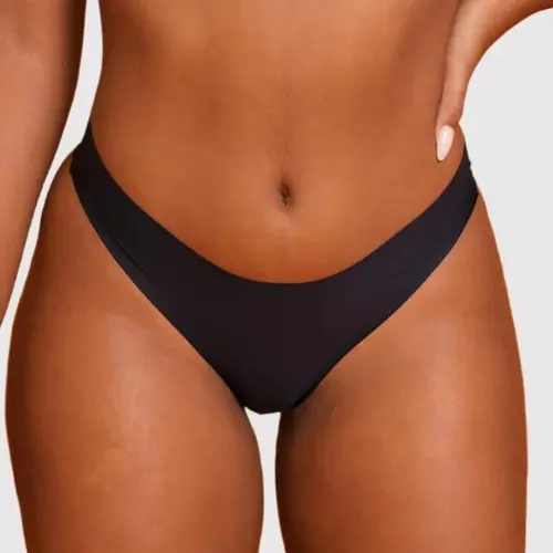 SHAPELLX Women's Seamless Underwear Thongs - Cosmolle AirWear Free Cut Yarn Lingerie Panties for Daily Wear