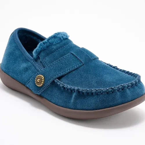 Revitalign Orthotic Cozy Suede Slip-Ons - Siesta Splendid