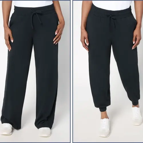 AnyBody Regular Cozy Knit 2-Pack Jogger and Full Length Pants