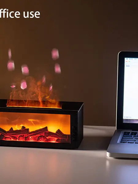 Fragrance Diffuser Mini Air Aroma Humidifier LED Colorful Flame Essential Oil Diffuser Cool Mist Maker With Remote Control fire diffuser usb  diffuser humidifier purifier bourbon  humidifier whisker  humidifier
