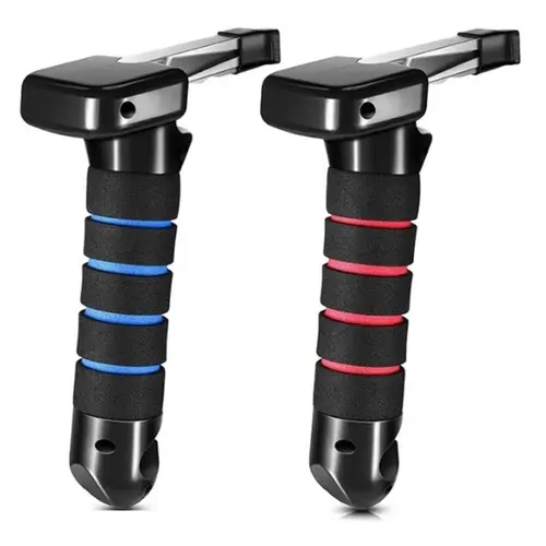 Window breaker and seat belt cutter 2-in-1, emergency escape tool, safety glass circuit breaker, car safety necessities and accessories
