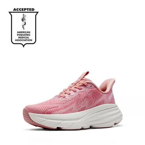 ALLSWIFIT Women's Mesh Upper Athletic Running Shoes - Pink Hands-Free Slip-On Sneakers with 57% Rebound Rate, Breathable Double-Cushioned SwiftPlush Non-Slip Stable X-TPU Base Shoes for Women, Ideal for Gym & Casual Outings