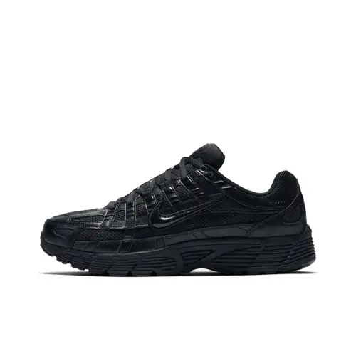 Nike P-6000 Black Male Athletic Running Trainers - Mesh Upper, Breathable, Layered Overlays, Street Retro Running Vibes, Basic Plain Color, Daily Wear Mensfashion Casual Sports Sneakers