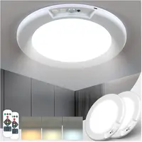 [Deals For You] Rechargeable Motion Sensor Ceiling Light - 2 Pack Battery Operated New Light w/ Remote | Ultra-Thin | 400LM Magnetic Suction Wireless Lights, for Closets, Indoor, Stairs, Hallway, Shower Led Lighted,campingessentials,outdoorfurnitureset