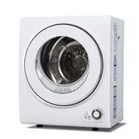 【Super Brand Day】Euhomy Portable Dryer 1.5 -1.8cu. ft., Clothes Dryer with Stainless Steel Drum and Exhaust Hose, Dryer Ideal for Apartments, RVs, Dorm Rooms，White