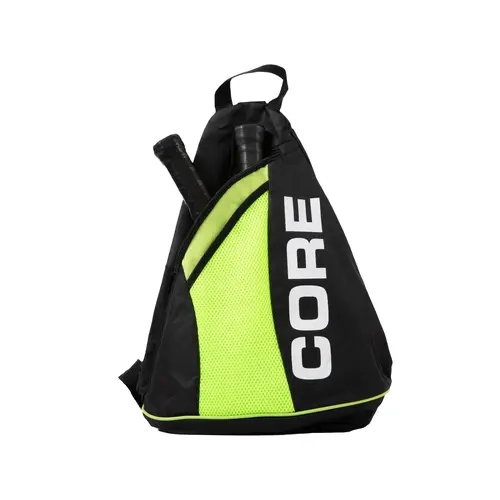 Polyester Pickleball Sling Bag for Pickleball Enthusiasts - Extra-Large Storage, Adjustable Strap, Inverted Zipper, Paddle Tennis Compatible, Premium Material, Muscle Strain Reduction, Superior Portability, Fits Up to 5 Paddles