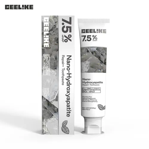 Ceelike Nano Hydroxyapatite Toothpaste - Fluoride-Free Natural Peppermint Fresh, Enamel Strengthening, Brighten Teeth, Color-Keeping Care, Dental Support Toothpastes