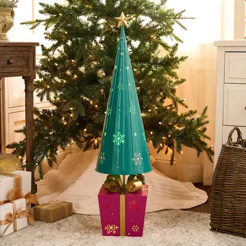 Kringle Express 38" Oversize Lit Decorative Tree with Presents