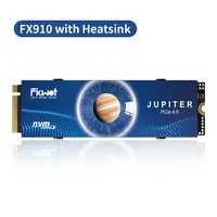 FIKWOT FX910 PCIe 4.0 M.2 2280 Internal NVMe SSD with Graphite Heatsink, 1TB/2TB/4TB Gaming SSD for Gamers, Up to 7300MB/s Read & 6200MB/s Write, DirectStorage, Smart SLC Cache, PS5 Gaming Console Compatible, Trim, Unpartitioned, 5-Year Service