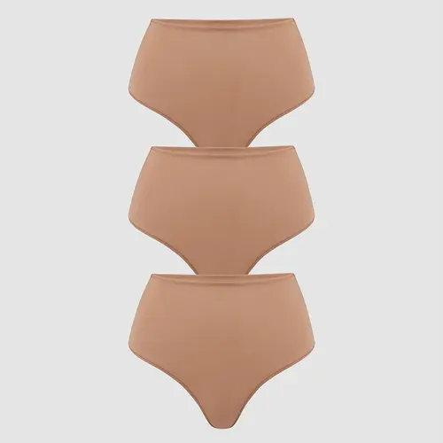 Cozy High Waisted Thongs 3 Pack