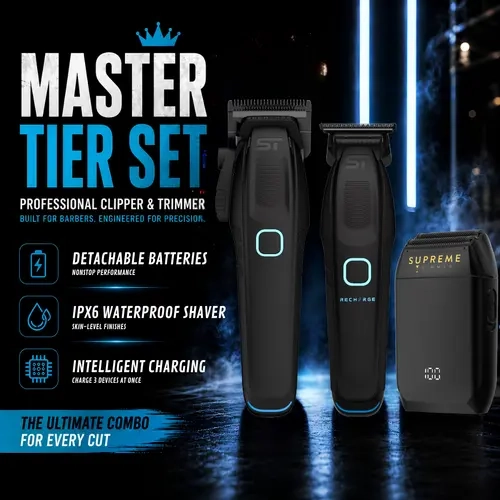 Supreme Trimmer RECHARGE & Crunch Bundle – Clipper, Trimmer & Foil Shaver