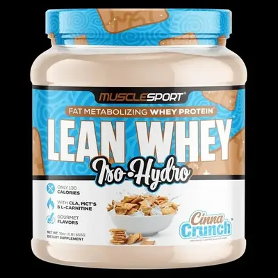 MuscleSport Whey Iso-Hydro Protein Powder 1LB - High Quality Protein Source for Athletic Performance - Healthcare, Supplement