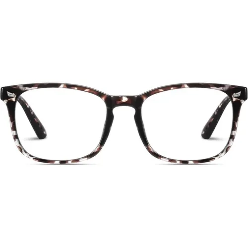 Resjok Female Bluelight Glasses - Lightweight Square Frame Eyeglasses, Anti-Reflective, Durable Floral Polycarbonate Eyewear for PC & Digital Eye Strain Relief