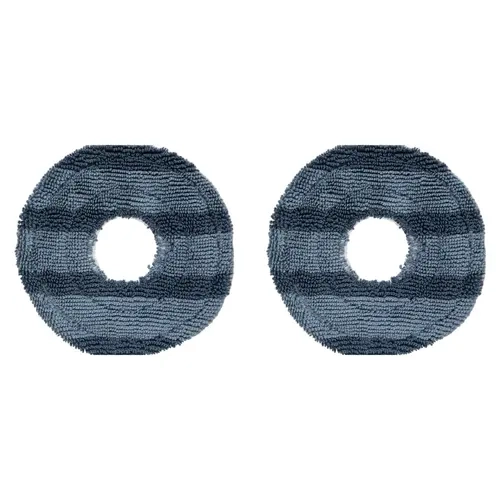 eufy Soft Fabric Household Vacuum Mop Replacement Pads - 2-Pack Value, Lifts Everyday Floor Grime for Mopping, Compatible with C20 Series Robot Vacuums, Washable Reusable Accessories