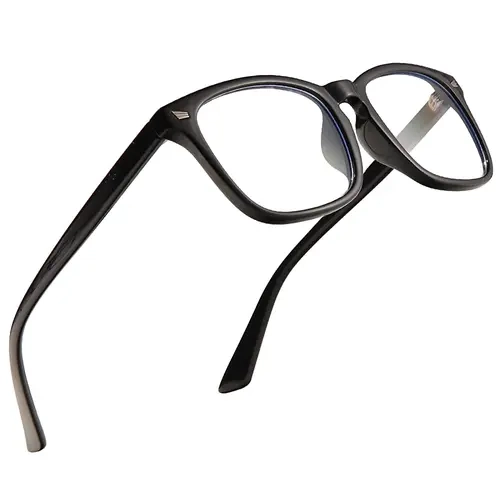 resjok Unisex Blue Light Blocking Reading Glasses (Single Item) - 70g Rectangle PC Polycarbonate Frame, Flexible Floral Design, Lightweight Anti-Glare Lenses, True Color Restore, Reduces Discomfort, Work Under Scent Lights, Laptop Use