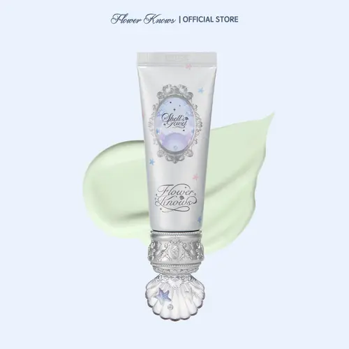 Flower Knows Shell's Jewel Collection Color Correcting Primer, Moisturizer, Color Corrector, Sensitive Skin-Friendly, All Skin Types, Hydrating, Glycerin-Infused, Fragranced, Boosts Makeup Coverage, Beauty Products, #sohochic, Ideal for Christmas gift, Bl