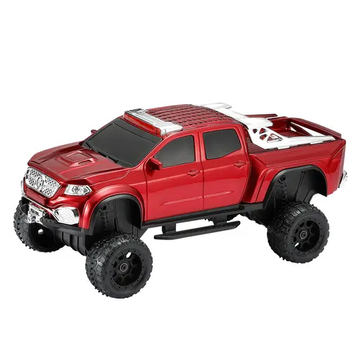 WSTER WS-X65 Car Model Bluetooth Speaker with LED Light, Auxiliary Input, USB, FM, TWS, Type-C Charging, Compact Stereo Audio, Rechargeable Battery, Audio Streaming for Android Smartphones (Battery-Powered Portable Speaker), Battery-Powered Portable Speak
