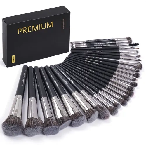 MAANGE 25pcs Soft Bristle Professional Makeup Brush Set - Makeup Blending Brush, Foundation & Powder, Blush, Kabuki Beauty Products - Valentine's Day Gift#SummerWins