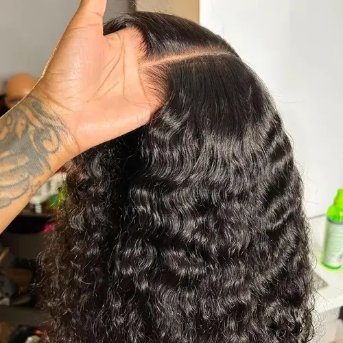 Bling Hair Glueless Wig Deep Wave 6X4 5X5 Pre Cut Lace Human Hair Wigs For Black Women 13x6 13x4 Hd Lace Frontal Wigs Beginner Friendly Ready to Wear Lace Closure Wigs TikTokShopBlackFriday