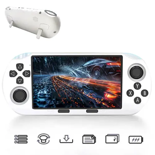 WUDS SF3000 Retro Wireless Handheld Gaming Console - Compact, Crisp 4.5" IPS Screen, Plastic (ABS) Portable Arcade Console, Rechargeable Battery, Vintage Gadget Gift for Gamers