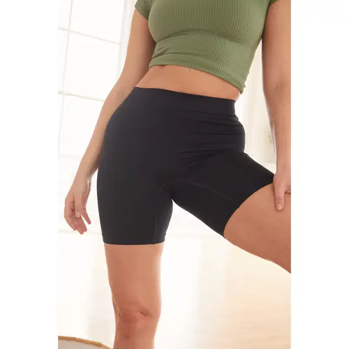 THIGH SOCIETY Women's Fitted Anti-Chafing Opaque Biker-Style Shorts - Stretchy Lycra, Elastic Waist, Figure-Flattering, Athletic, Active, Supportive, Female Under-Pants Freedom, Layered Under Clothes, Machine Washable, Casual Lounge Wear