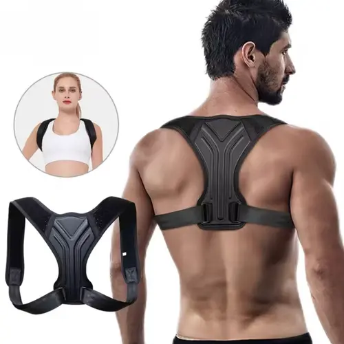 Adjustable back shoulder posture corrector belt clavicle spinal support home office sport upper back neck brace