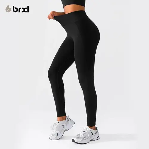 BRXL Pro 2.0 Butt Lifting Lycra No Front Seam Workout Leggings for Women Tummy Control High Waist Seamless Gym Running Leggings-3