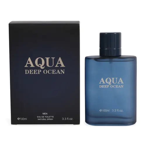 Aqua Deep Ocean Spray Cologne Eau de Toilette for Men 100ml/3.3fl.oz. - Ideal for Personal Use