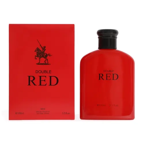 Double Red Spray Cologne Eau de Toilette for Men 100ml/3.3fl.oz. - Men's Fragrance