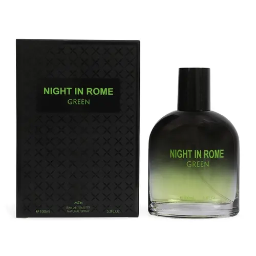 Night In Rome Green Eau de Toilette Natural Spray Cologne for Men 100ml/3.3fl.oz. - Fragrance for Men