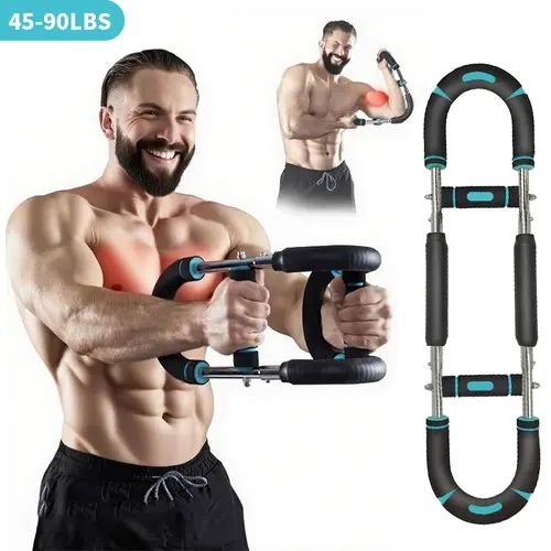 OVER SELF Arm Trainer, Adjustable Chest Workout Equipment, Arm Trainer for Men, Chest Trainer for Men, Upper Body Strength Training, Portable Spring Resistance Home Fitness Equipment