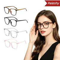 Paleshy 4-Pack Women's Blue Light Blocking Glasses - Anti- Round Face Eyewear Set, 4 Fashion Frame Colors | Internet Celebrity Style Windproof No-Makeup Essential summerwins