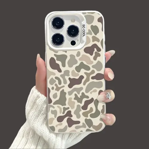 Vintage Sitka Camouflage Durable Shockproof Smartphone Case Cover, Antifingerprint Retrolens Accessory for iPhone 18,17,16,15,14,13,12,11,7,8,X/Xs Max,Pro Max,Plus (Affordable High Protection Casing)