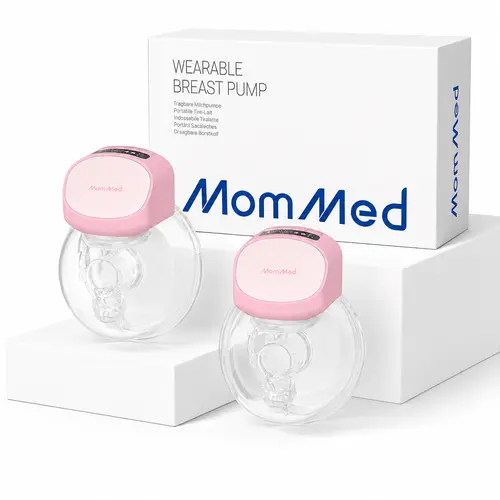 MomMed S10 Pro Double Wearable Electric Breast Pump - BPA-Free, LCD Display, Long-Lasting Battery, Food-Grade Silicone, Hands Free Pumping, Safe & Secure Pumping, Home/On-the-Go Mom Gift