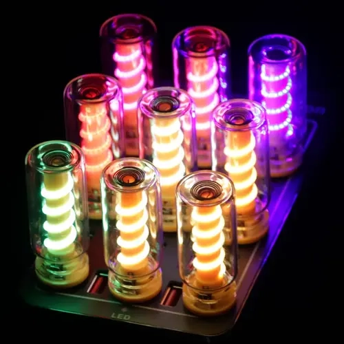 2025 New upgrade Transparent Spiral LED Night Light USB Power  Versatile Ambient Light for Car, Bedroom, Parties, DIY Projects & Gifts - Perfect for Christmas & Thanksgiving Decoration