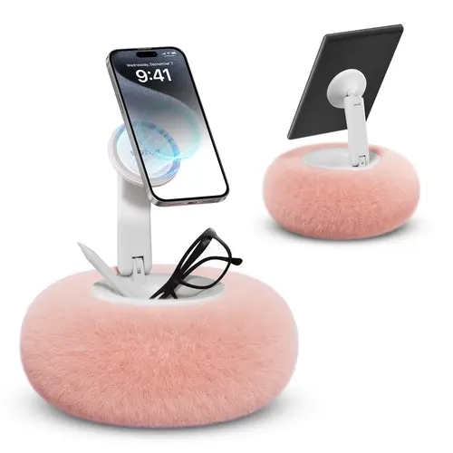 Viozon Magnetic Phone Mount for Bed Reading & Video Watching, Hand-Free Stand with Removable Suction Base, Stable & Compact Design, Universal for 4-7” Cell Phone, Smartphone & Kindle Tablet, Ideal Gift
