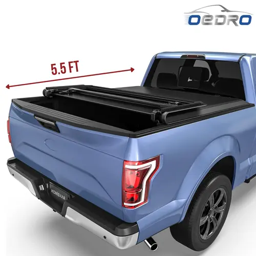 [Fits 2015-2026 Ford F-150] 5.5 Ft Bed, Soft Tri-Fold Tonneau Cover Truck Bed