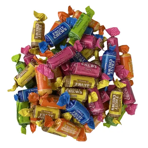 Assorted Tootsie Fruit Chews Including Cherry, Orange, Lime, Vanilla and Lemon, 1 lb.