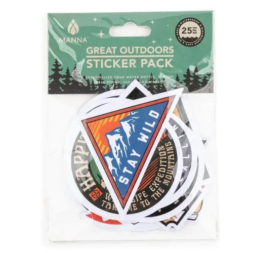 Great Outdoors Themed DIY Die-Cut Adhesive Sentiment Stickers - Aesthetic Stickers with Motivational Phrases, Retro Look Paper Embellishment for Scrapbooking, DIY Project Decor
