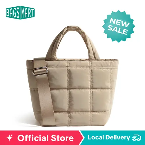 BAGSMART Small Quilted Crossbody Bags for Women Lightweight Mini Crossbody Purses Tote Handbags for Daily Use Travel sohochic tiktokshopstockup